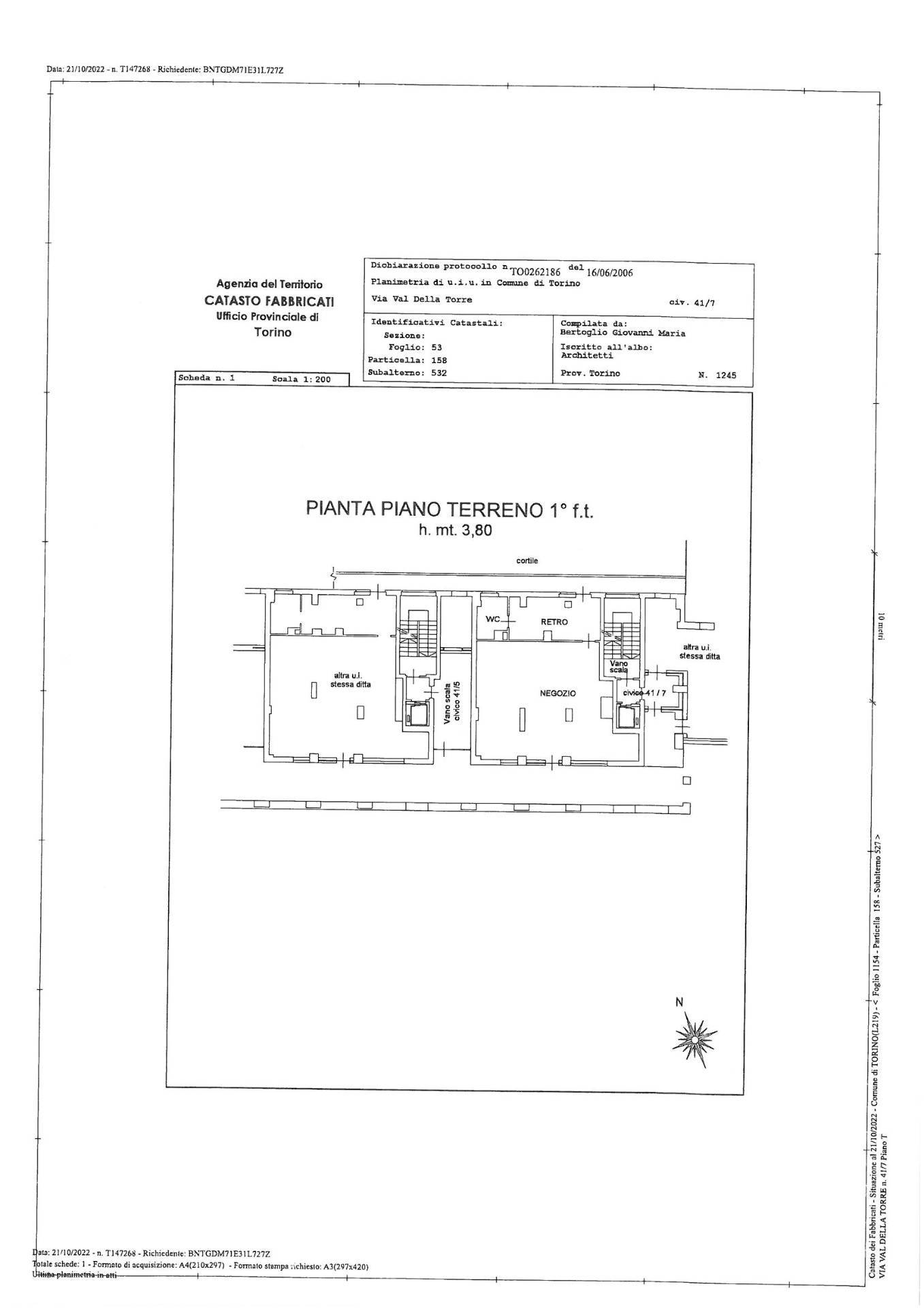 Immagine 10 di Locale commerciale in vendita  in Via Val Della Torre 41/7 a Torino
