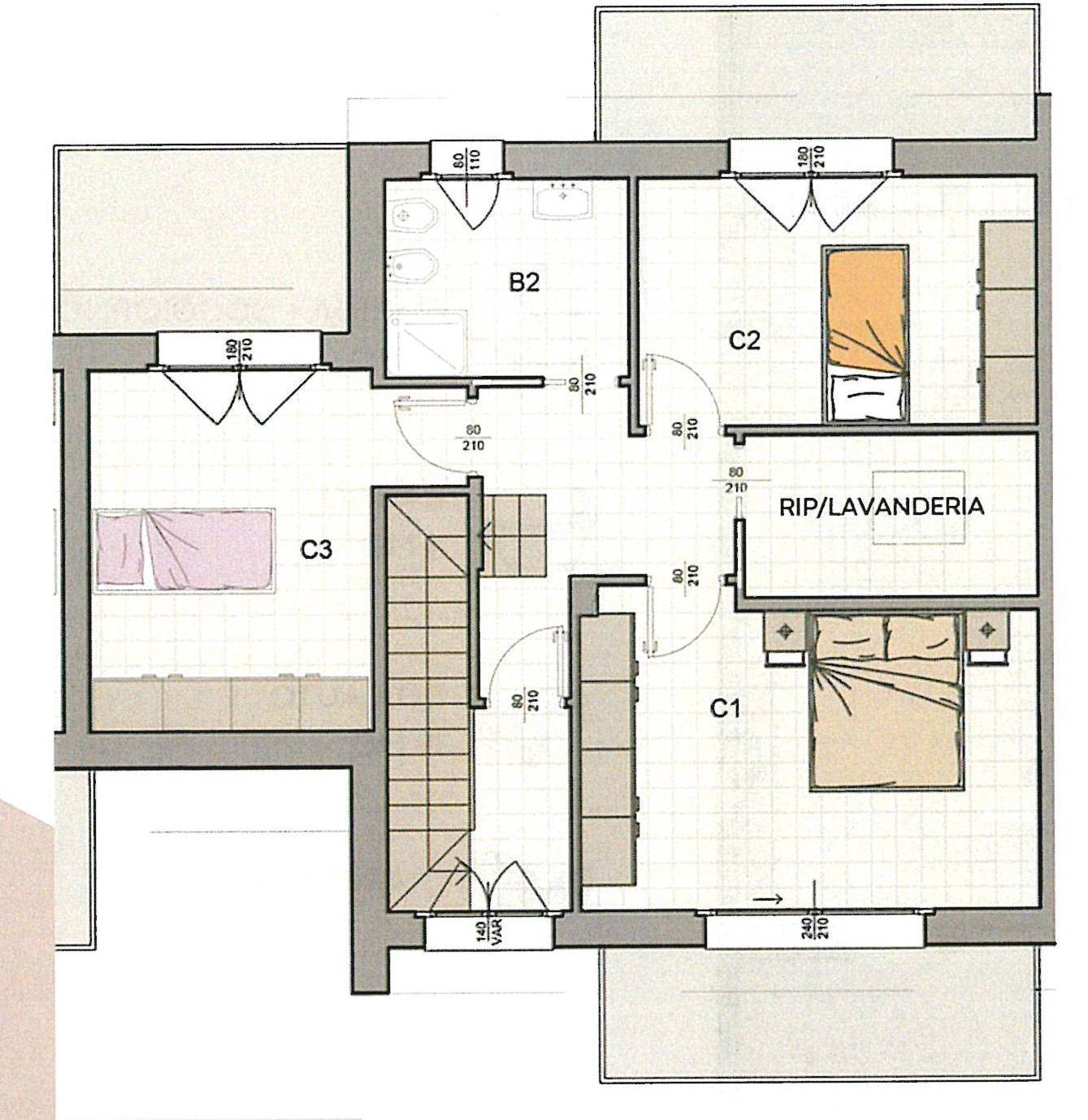 Immagine 13 di Villa in vendita  in via Generale dalla Chiesa 4 a San Maurizio Canavese