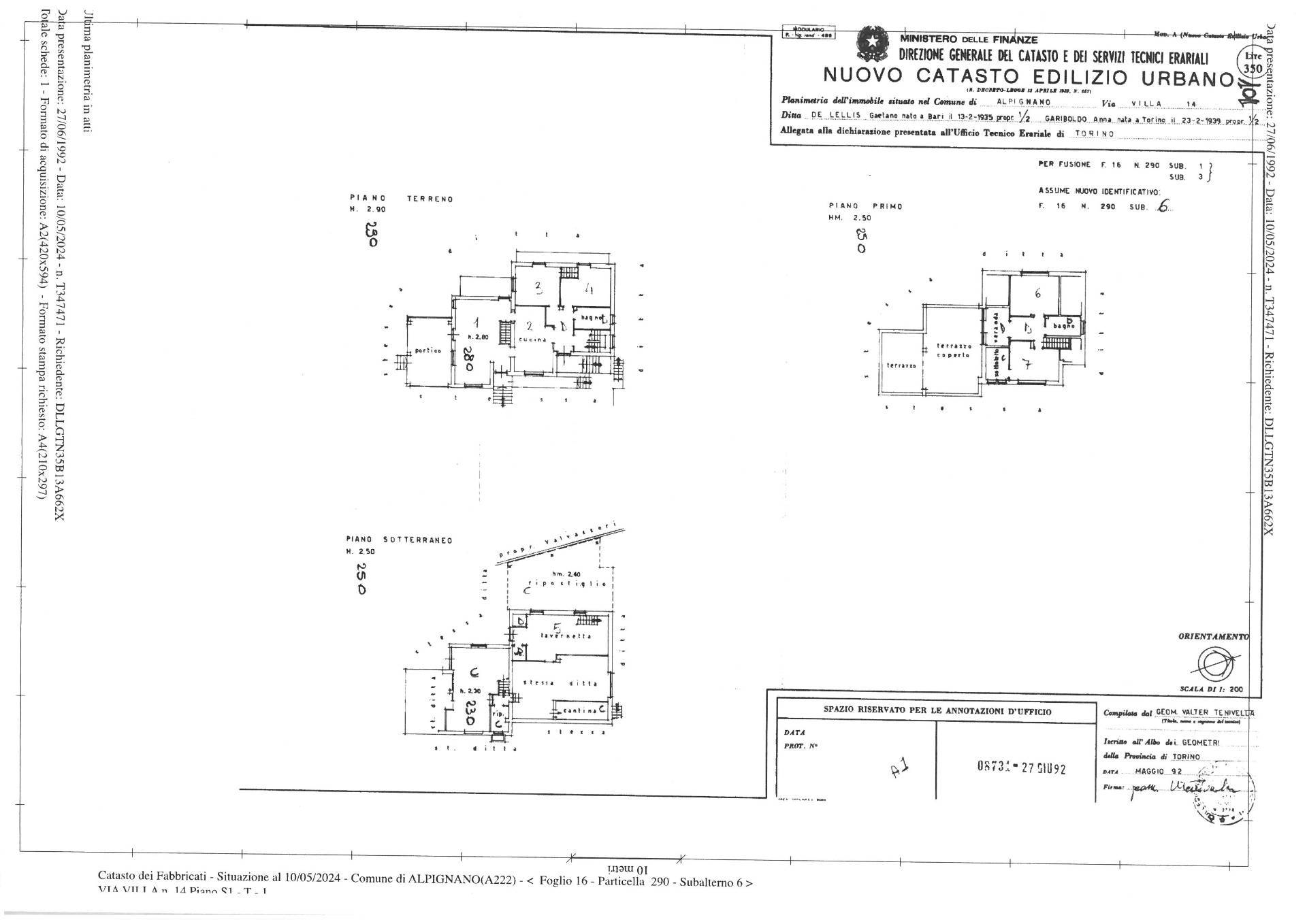 Immagine 57 di Villa in vendita  in Via Villa 14 a Alpignano