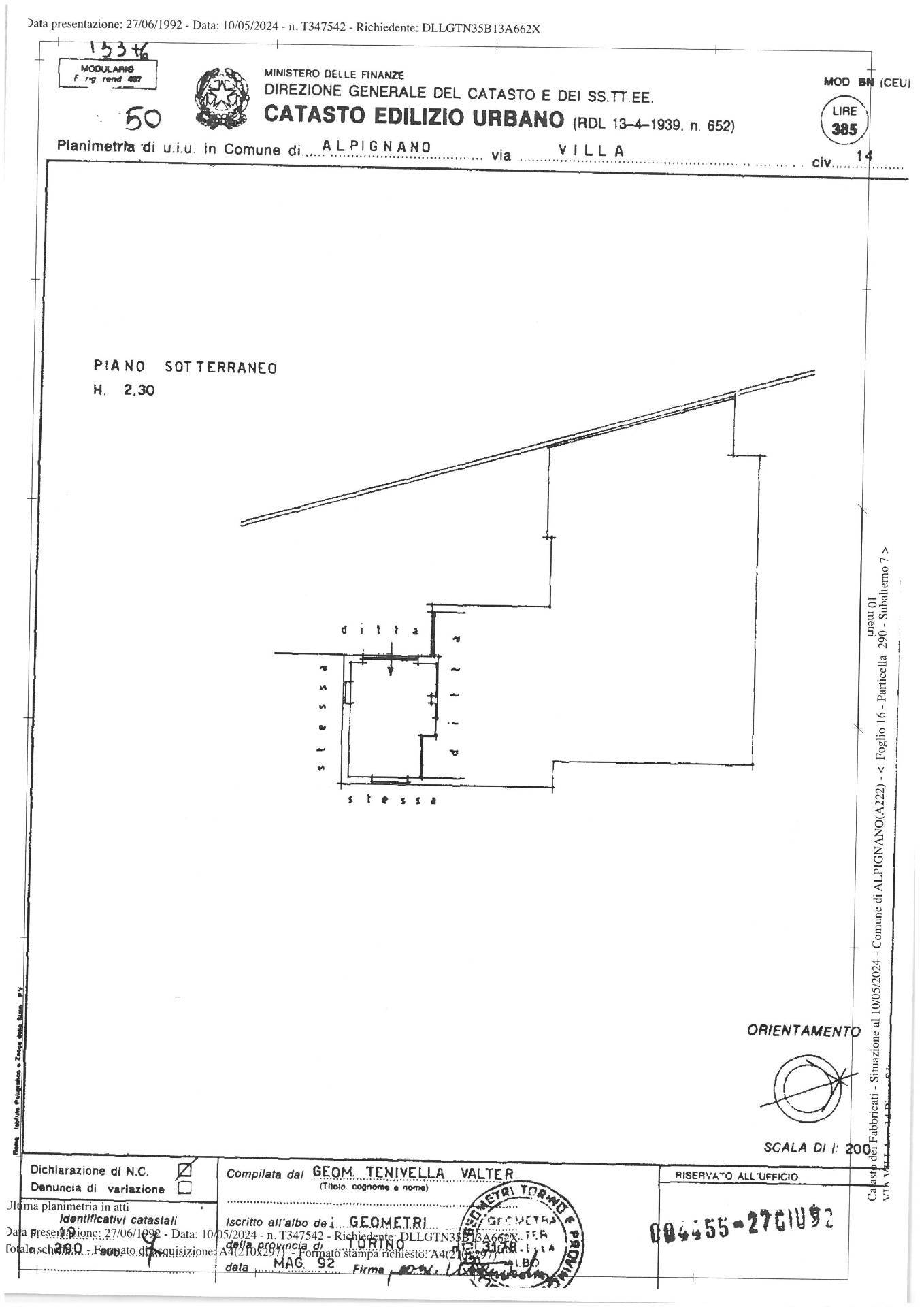 Immagine 58 di Villa in vendita  in Via Villa 14 a Alpignano