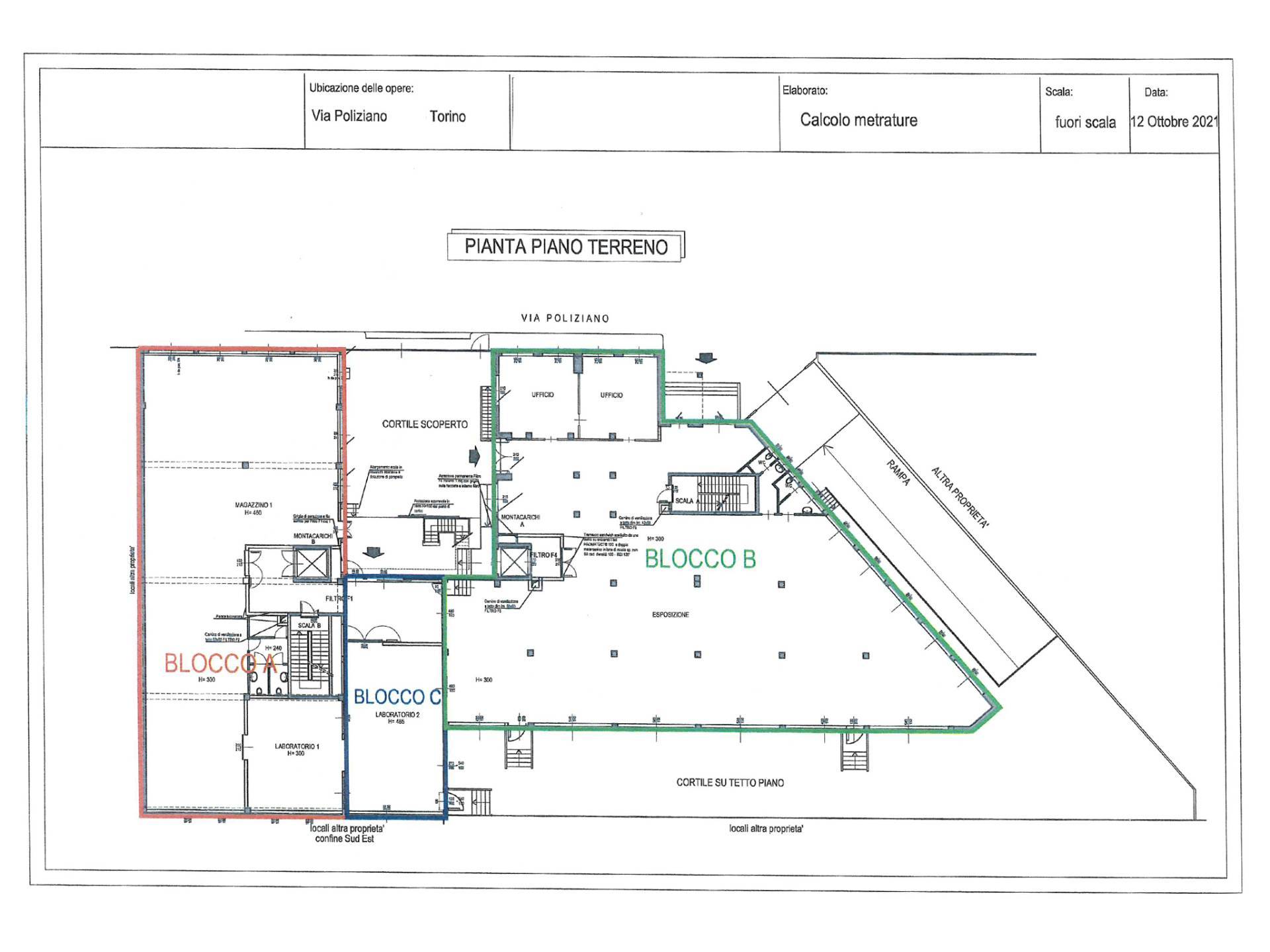 Immagine 32 di Palazzo in affitto  in Via Poliziano a Torino
