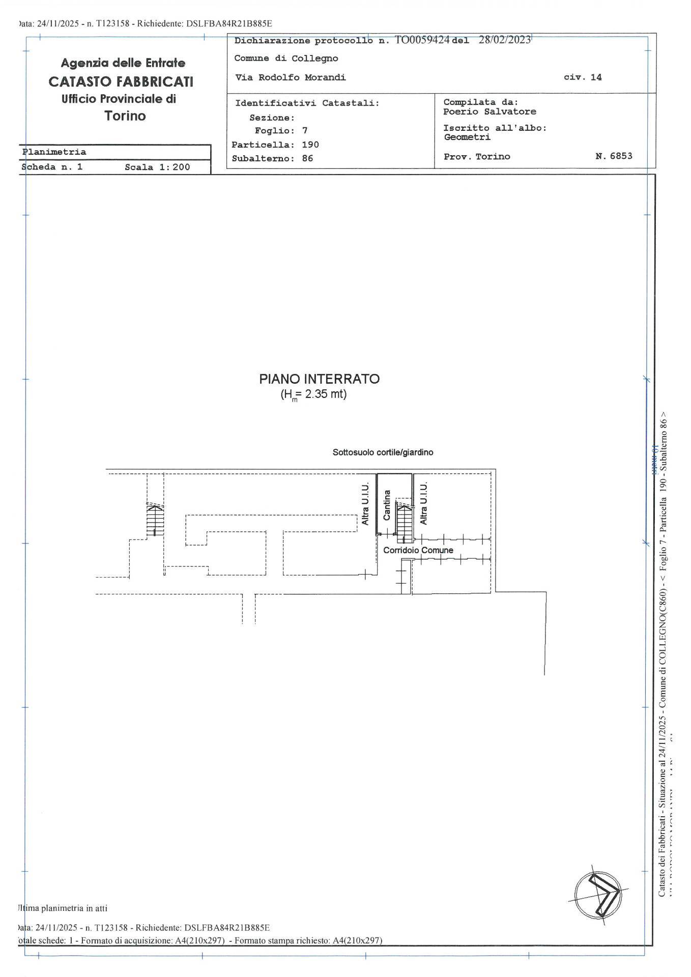 Immagine 32 di Appartamento in vendita  in Via Morandi 14 a Collegno