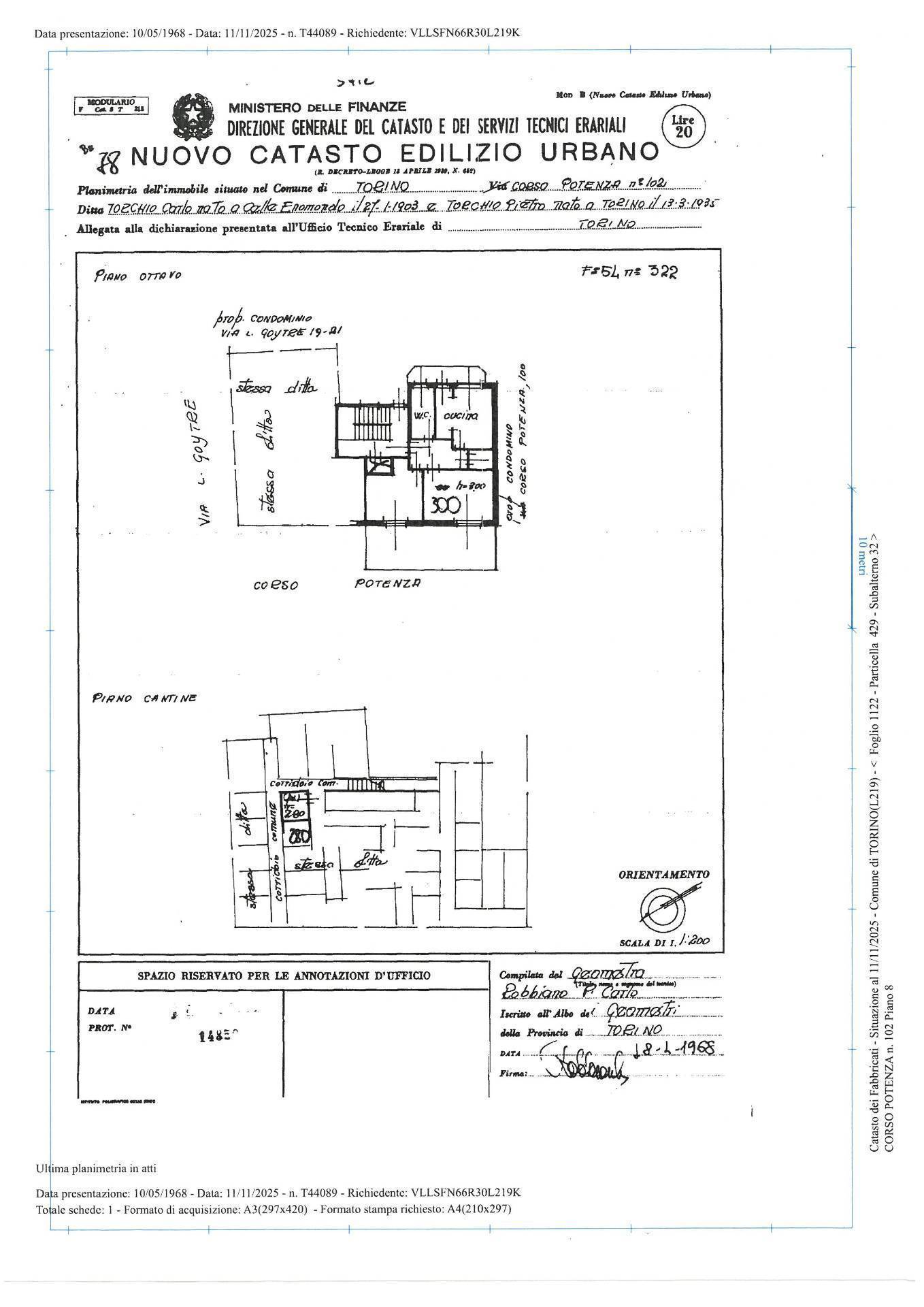 Immagine 40 di Attico in vendita  in Corso Potenza 102 a Torino