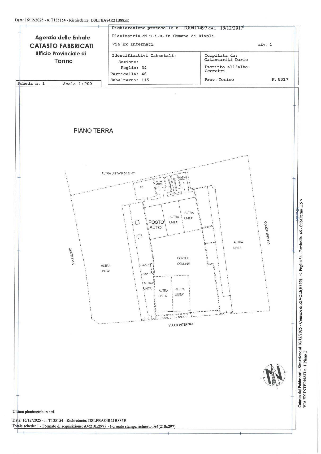 Immagine 47 di Appartamento in vendita  in Via Ex Internati 1 a Rivoli