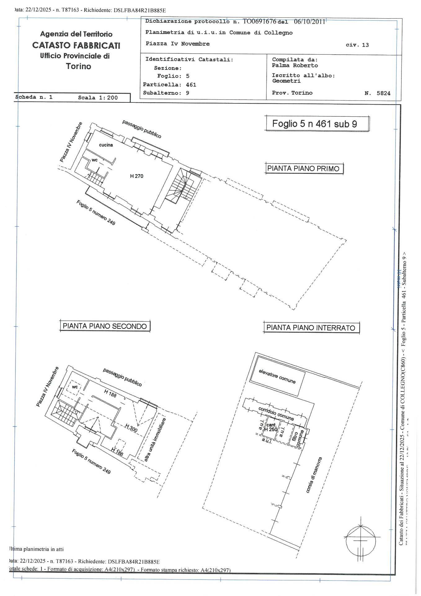 Immagine 55 di Appartamento in vendita  in Piazza IV Novembre 13/2 a Collegno