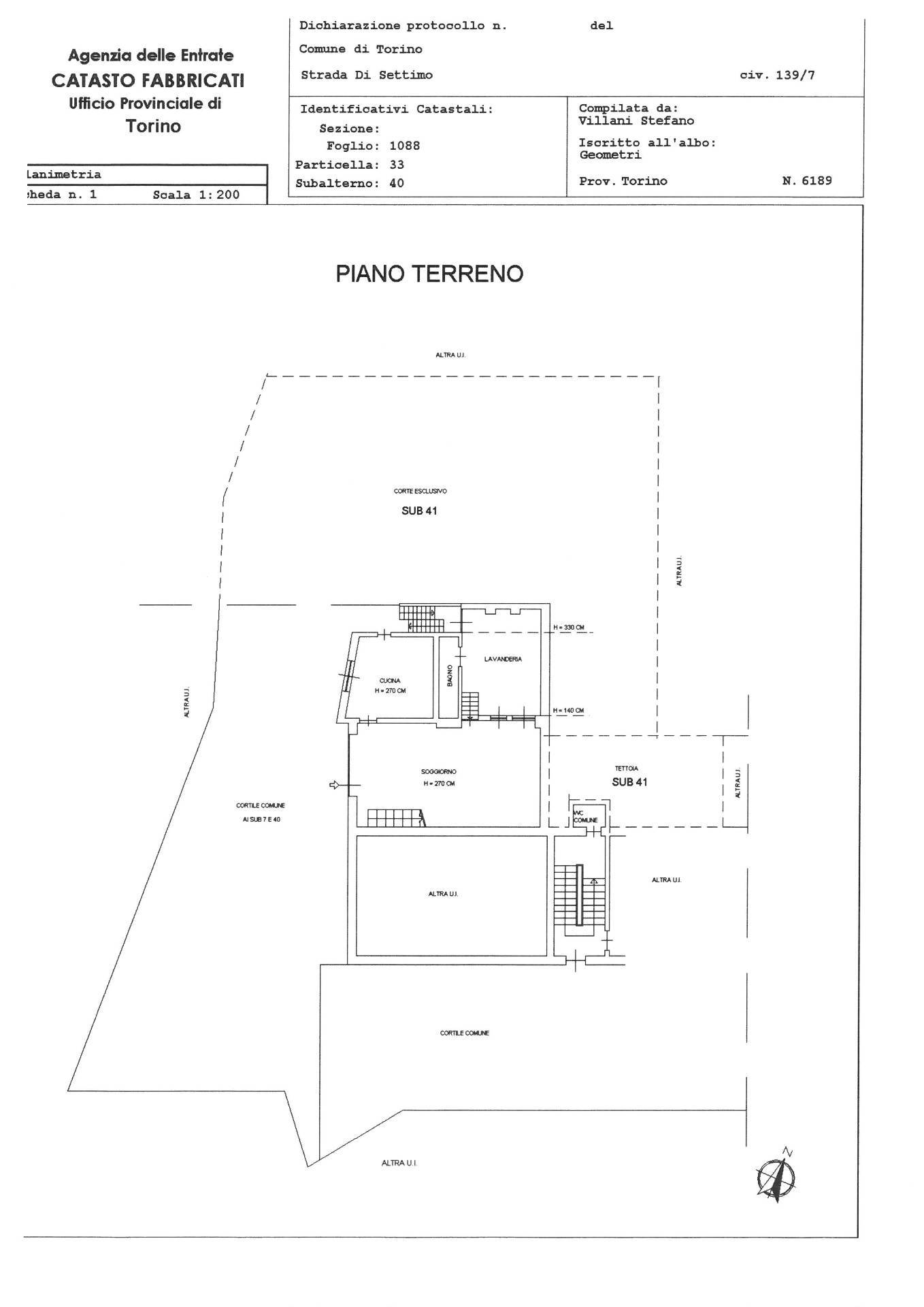 Immagine 58 di Casa semindipendente in vendita  in Strada Di Settimo 139/7 a Torino