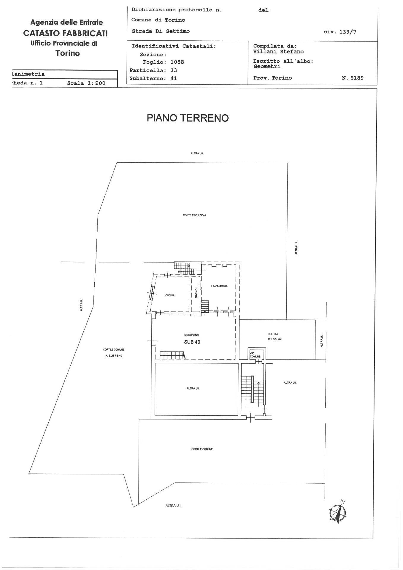 Immagine 60 di Casa semindipendente in vendita  in Strada Di Settimo 139/7 a Torino