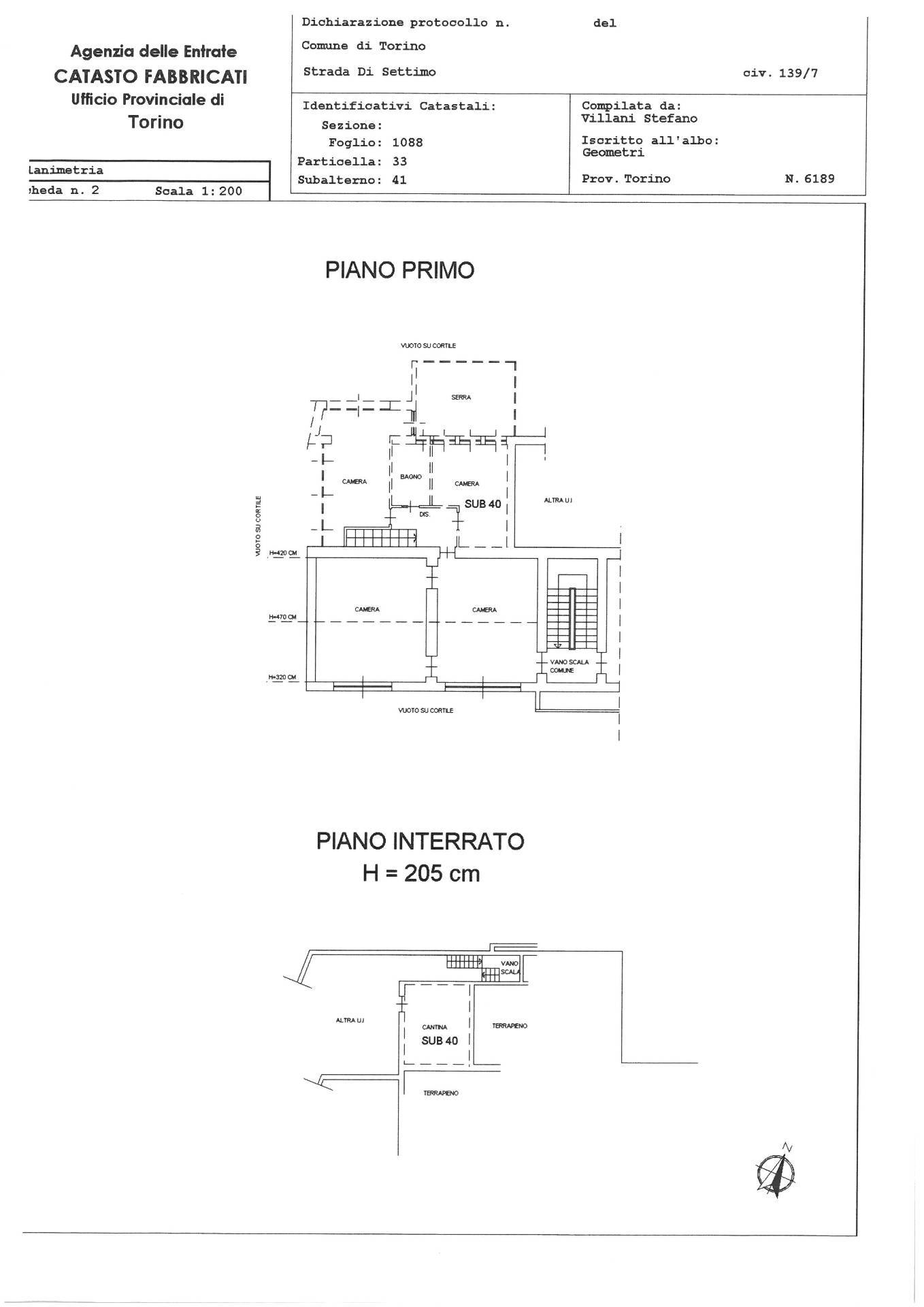 Immagine 59 di Casa semindipendente in vendita  in Strada Di Settimo 139/7 a Torino