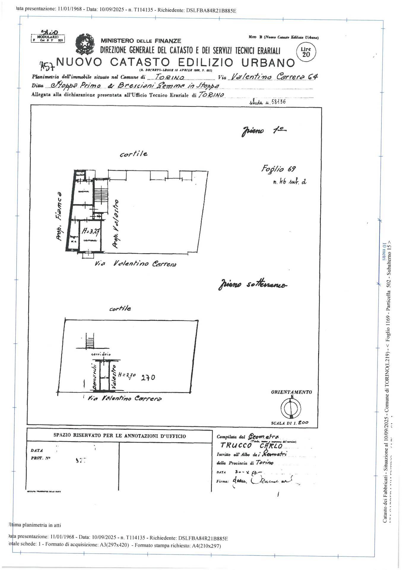 Immagine 25 di Appartamento in vendita  in Via Valentino Carrera 64 a Torino