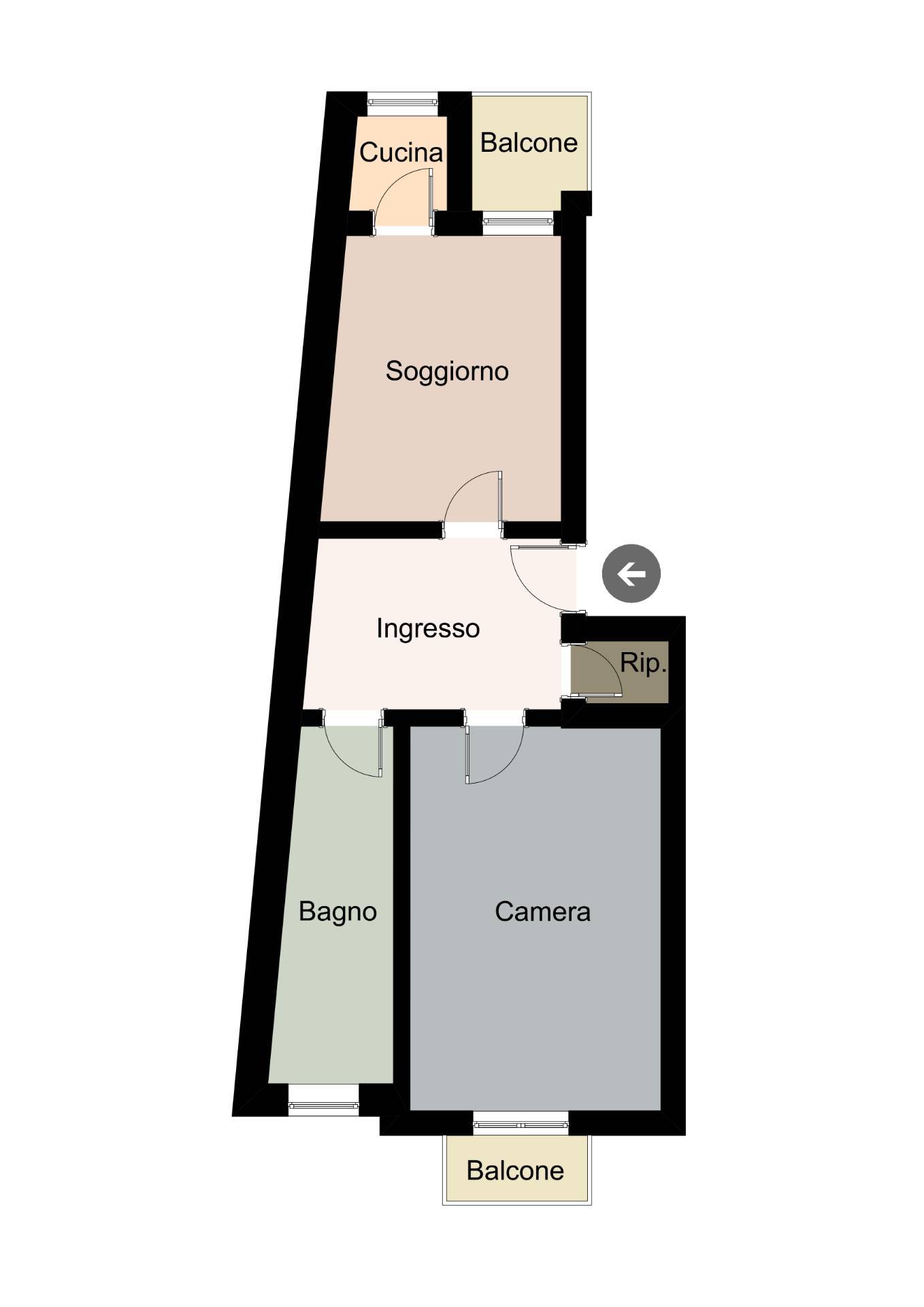 Immagine 23 di Appartamento in vendita  in Via Valentino Carrera 64 a Torino