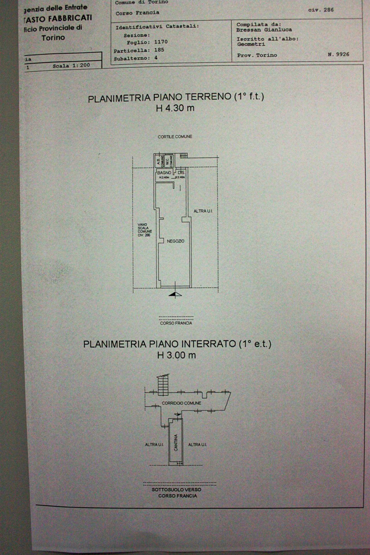 Immagine 16 di Negozio in affitto  in Corso Francia 286 a Torino