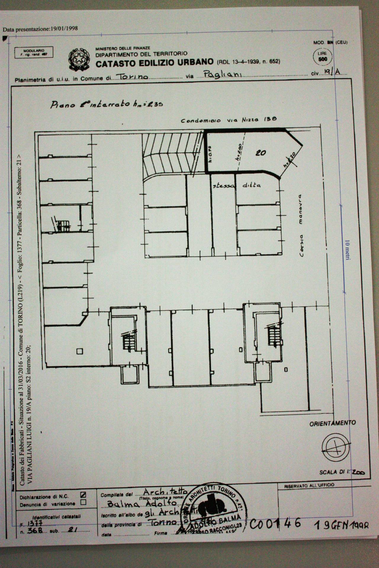 Immagine 17 di Box auto in vendita  in Via Luigi Pagliani 19 a Torino