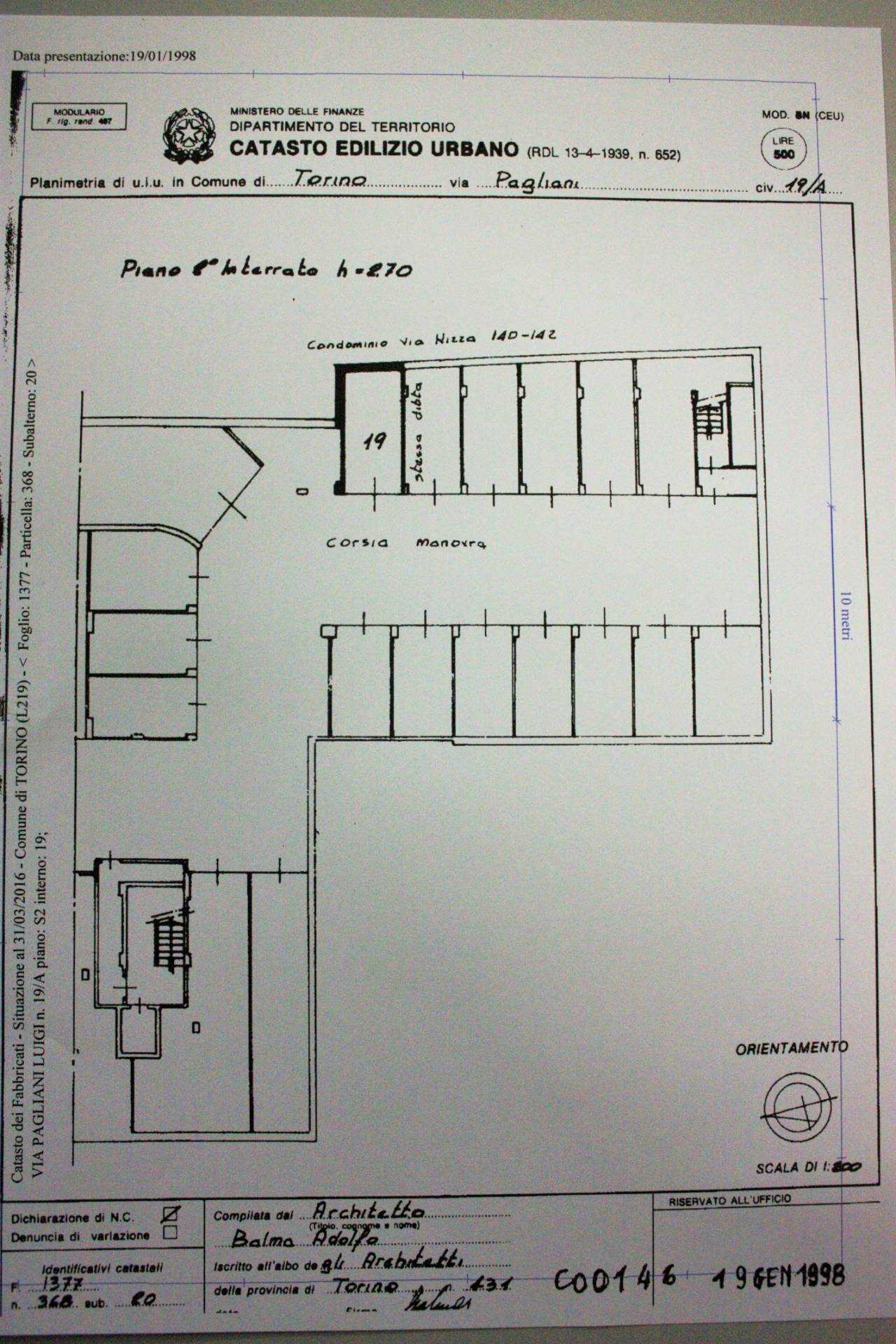 Immagine 14 di Box auto in vendita  in Via Luigi Pagliani 19 a Torino