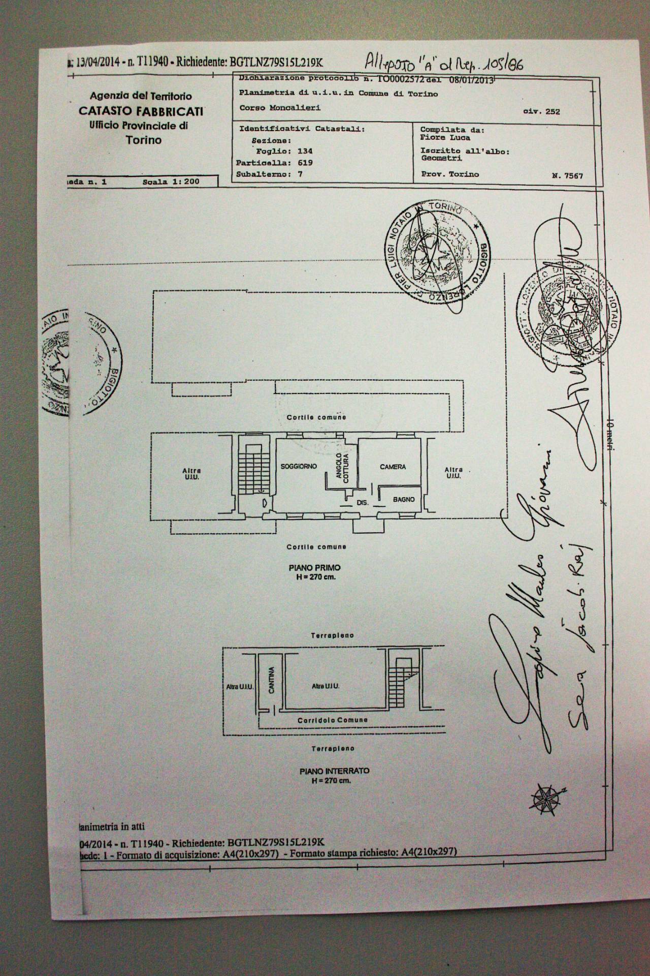 Immagine 25 di Appartamento in vendita  in Corso Moncalieri 252 a Torino