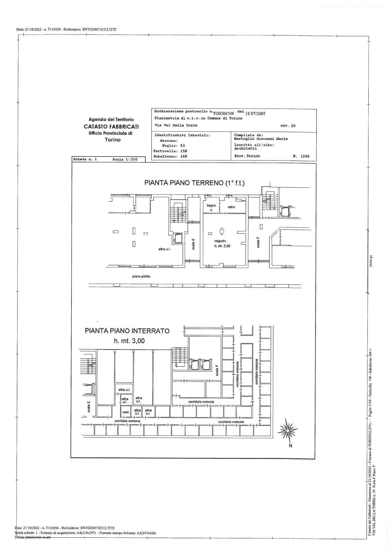 Immagine 12 di Ufficio in vendita  in Via Val Della Torre 39 a Torino