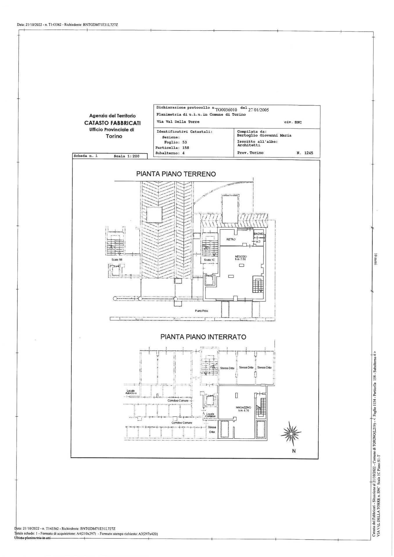 Immagine 11 di Ufficio in vendita  in Via Val Della Torre 33 a Torino