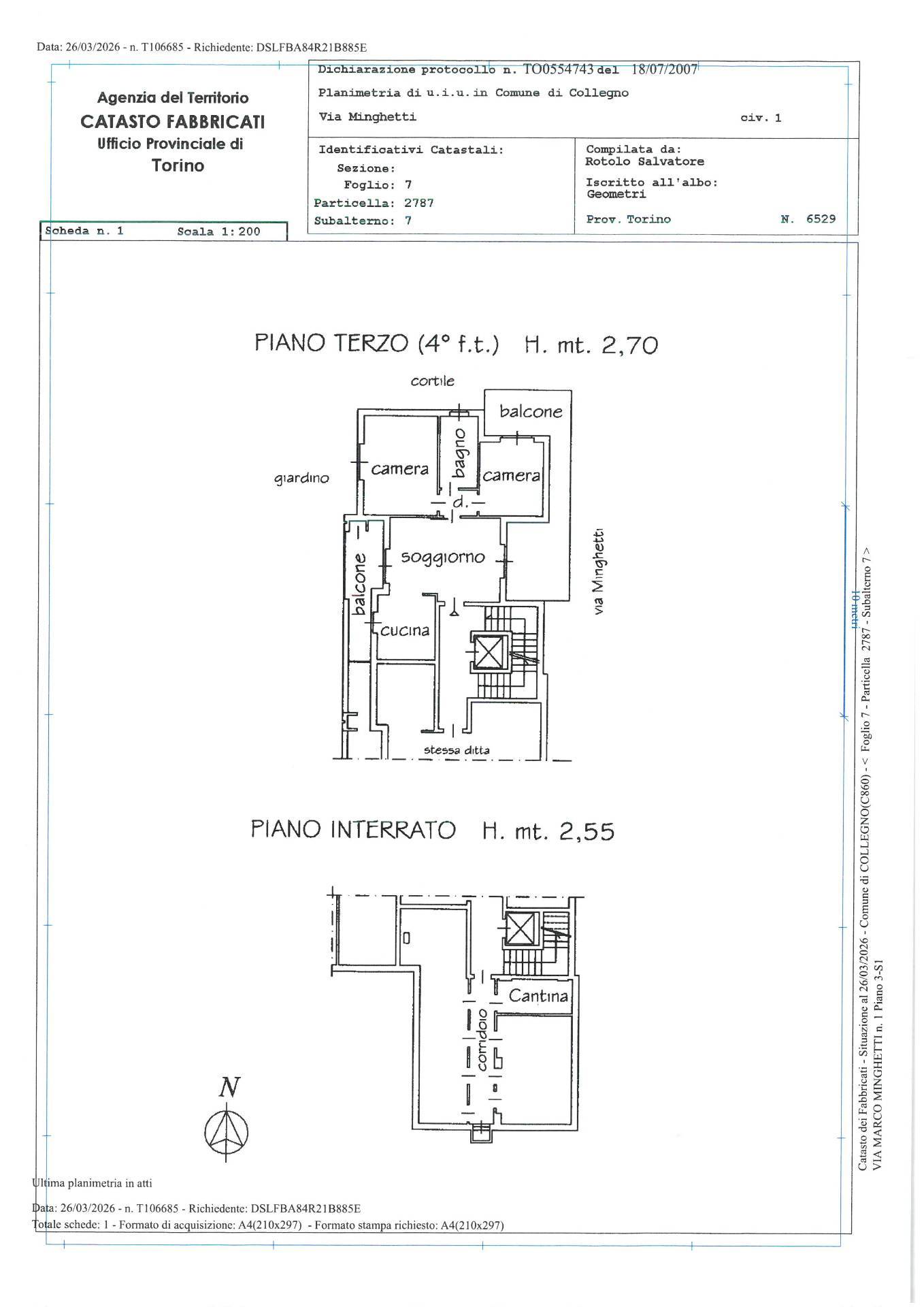 Immagine 36 di Appartamento in affitto  in Via Minghetti 1 a Collegno