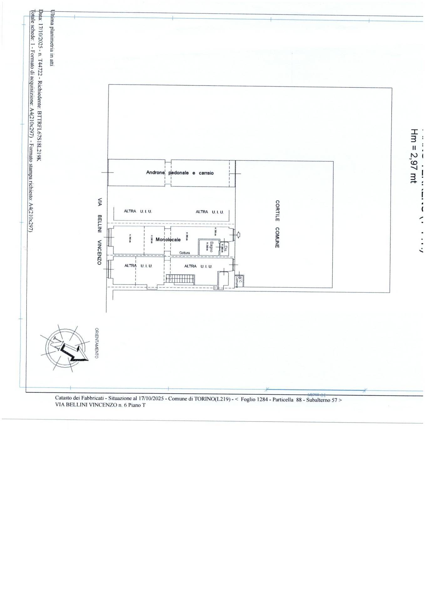 Immagine 39 di Loft/Open space in vendita  in Via Vincenzo Bellini 6 a Torino