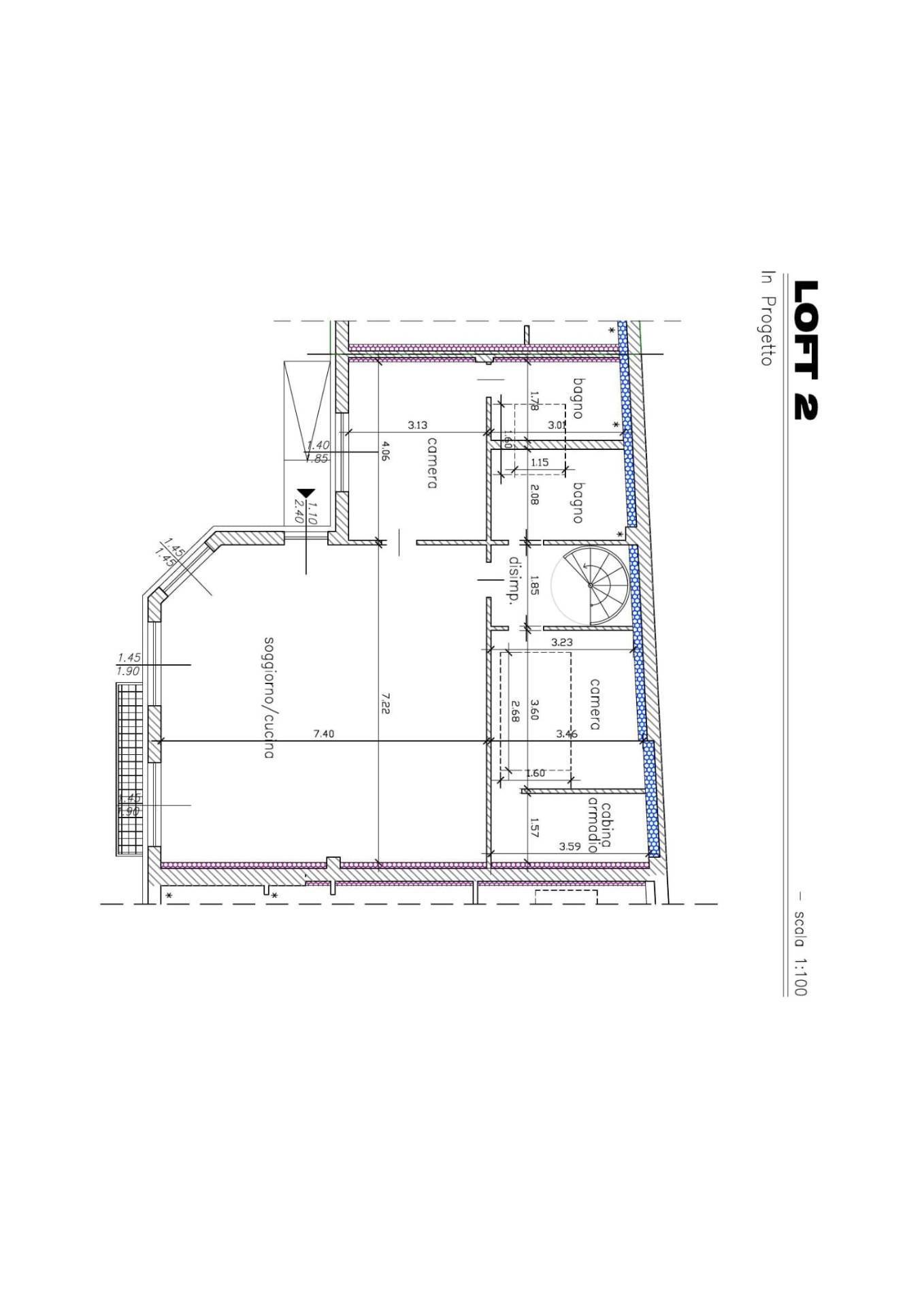 Immagine 18 di Loft/Open space in vendita  in Corso Lecce 86 a Torino