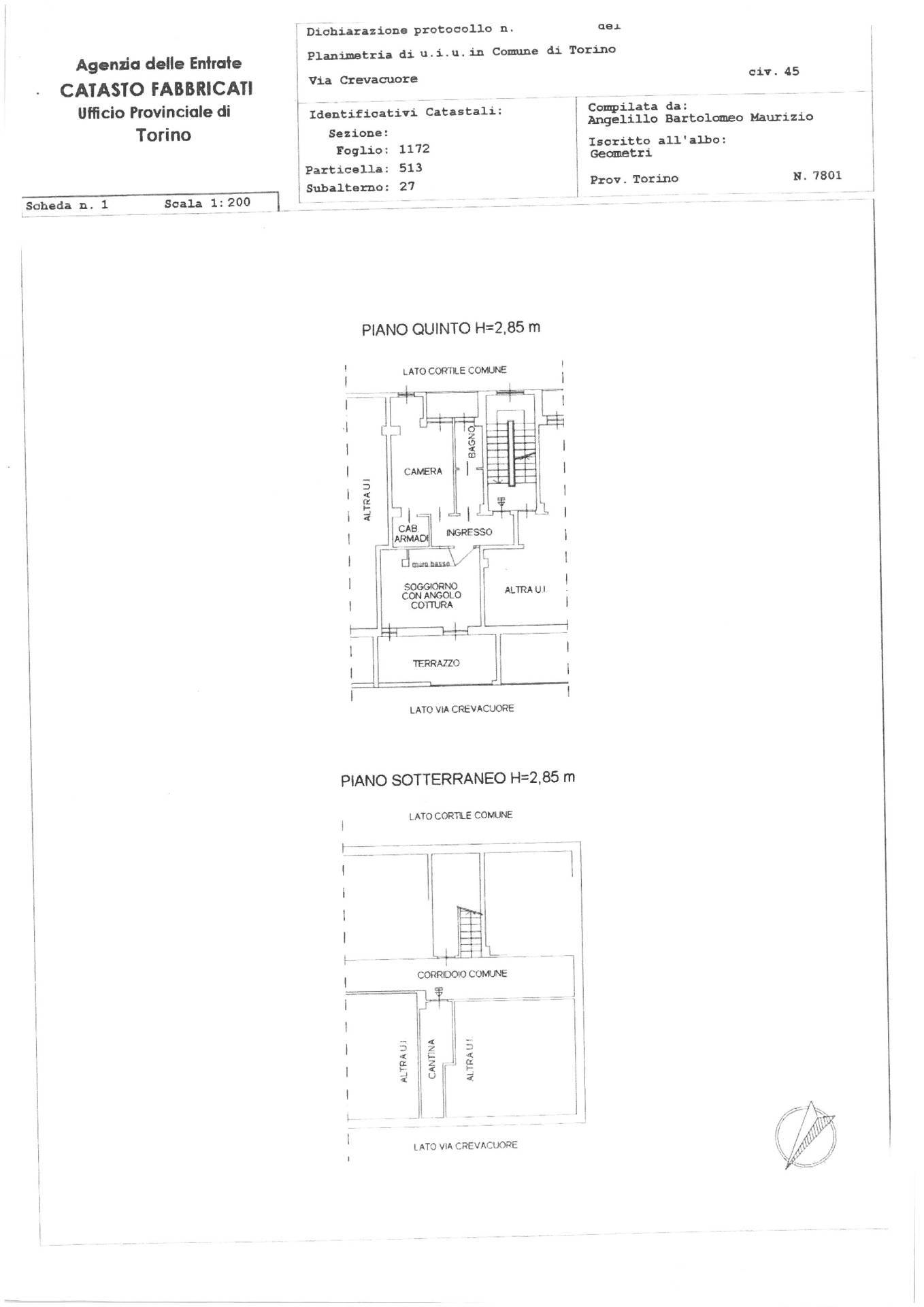Immagine 19 di Appartamento in vendita  in Via Crevacuore 45 a Torino