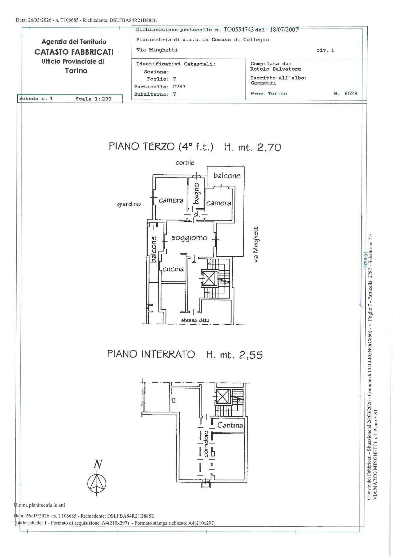 Immagine 32 di Casa semindipendente in affitto  in Via Minghetti 1 a Collegno
