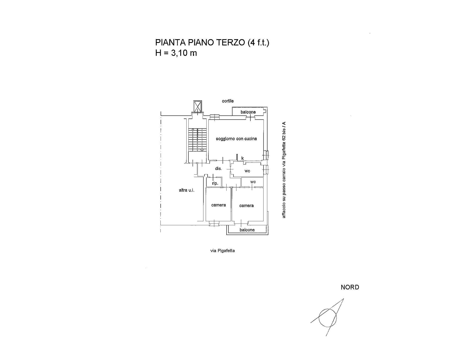 Immagine 23 di Appartamento in affitto  in Via Antonio Pigafetta a Torino