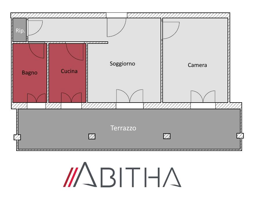 Immagine 21 di Attico in vendita  in Via Amulio a Roma