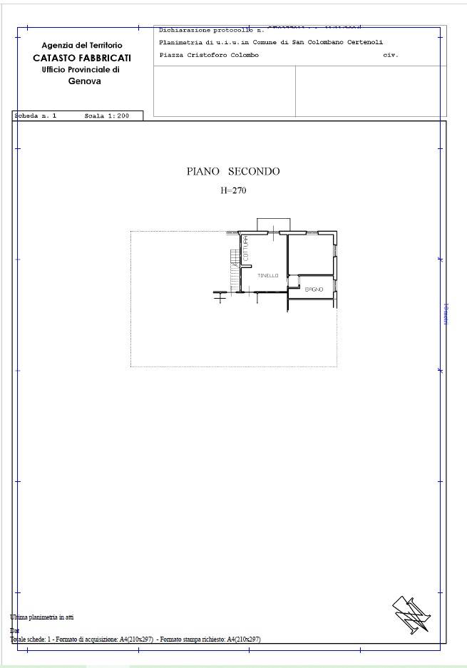 Immagine 14 di Appartamento in vendita  in PIAZZA COLOMBO 9 a Coreglia Ligure