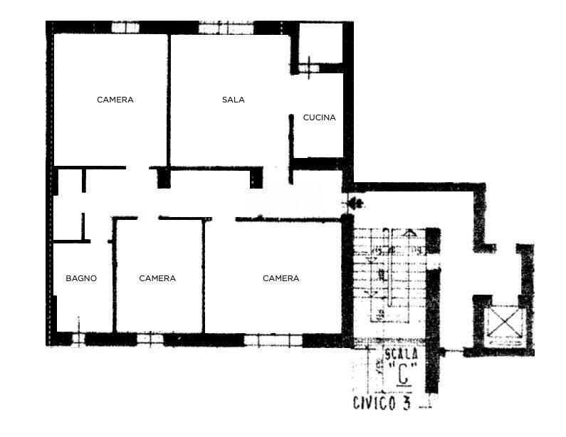 Immagine 10 di Appartamento in vendita  in via della Repubblica 3B a San Giuliano Milanese