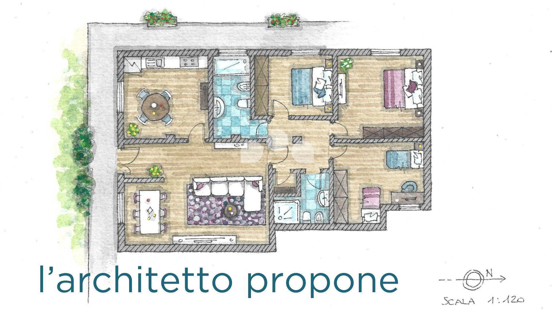 Immagine 19 di Appartamento in vendita  in via Mons. Marchesani 23 a Acquanegra Cremonese