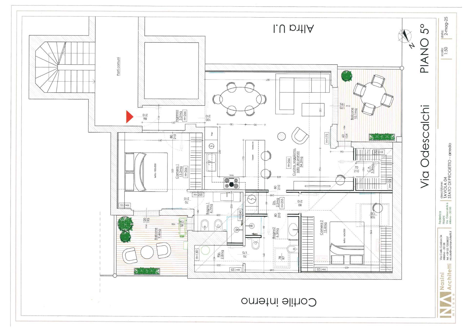 Immagine 23 di Attico in affitto  in Via Degli Odescalchi 6 a Milano