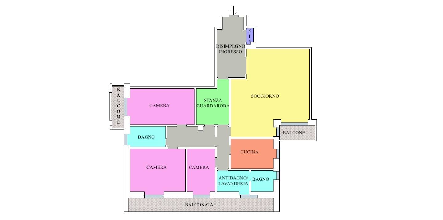 Immagine 37 di Appartamento in vendita  in via Castelvetro a Milano