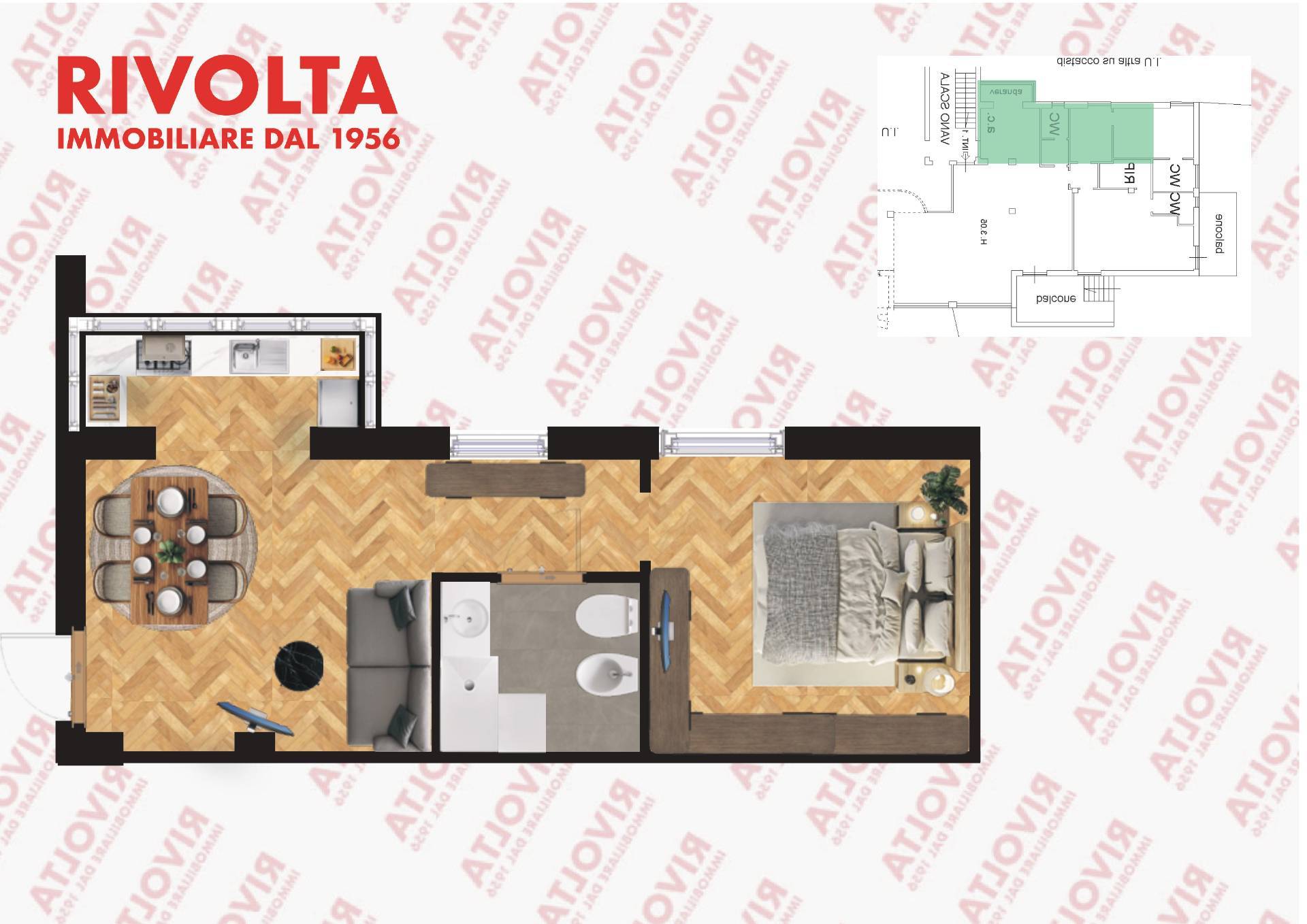 Immagine 43 di Appartamento in vendita  in Via Moena a Roma