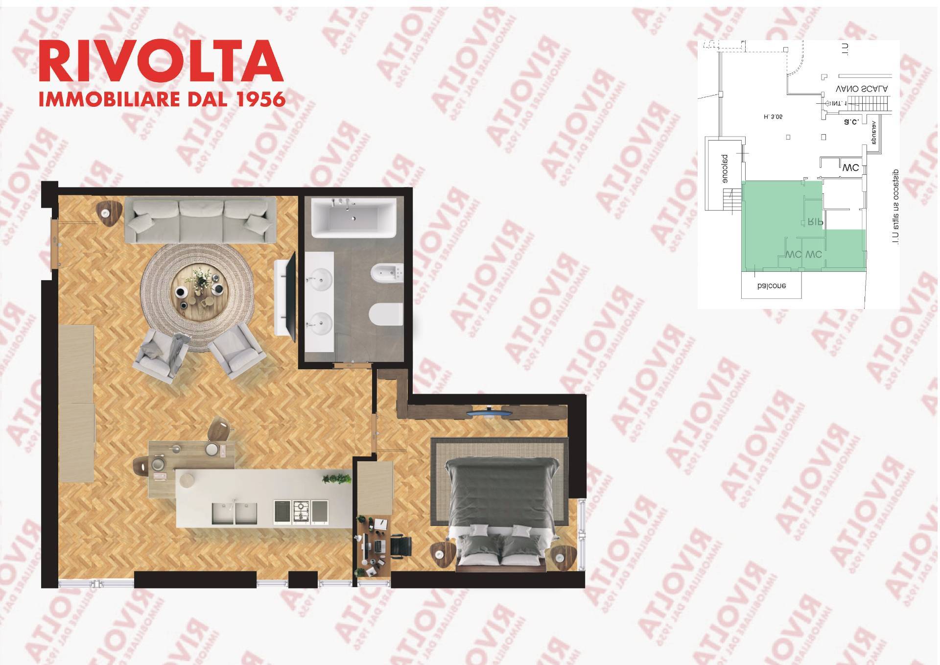 Immagine 45 di Appartamento in vendita  in Via Moena a Roma