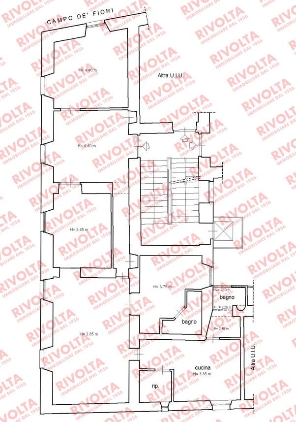 Immagine 76 di Appartamento in vendita  in Piazza Campo De' Fiori a Roma
