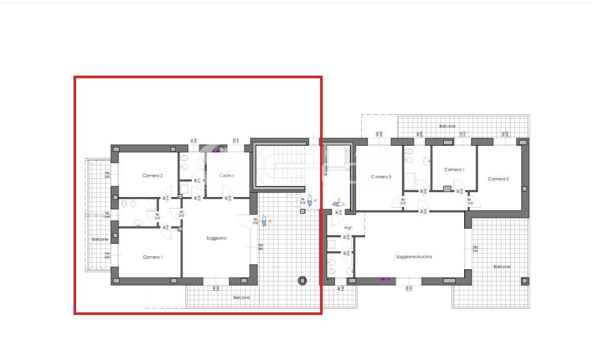 Immagine 7 di Appartamento in vendita  in via perosi a Monza