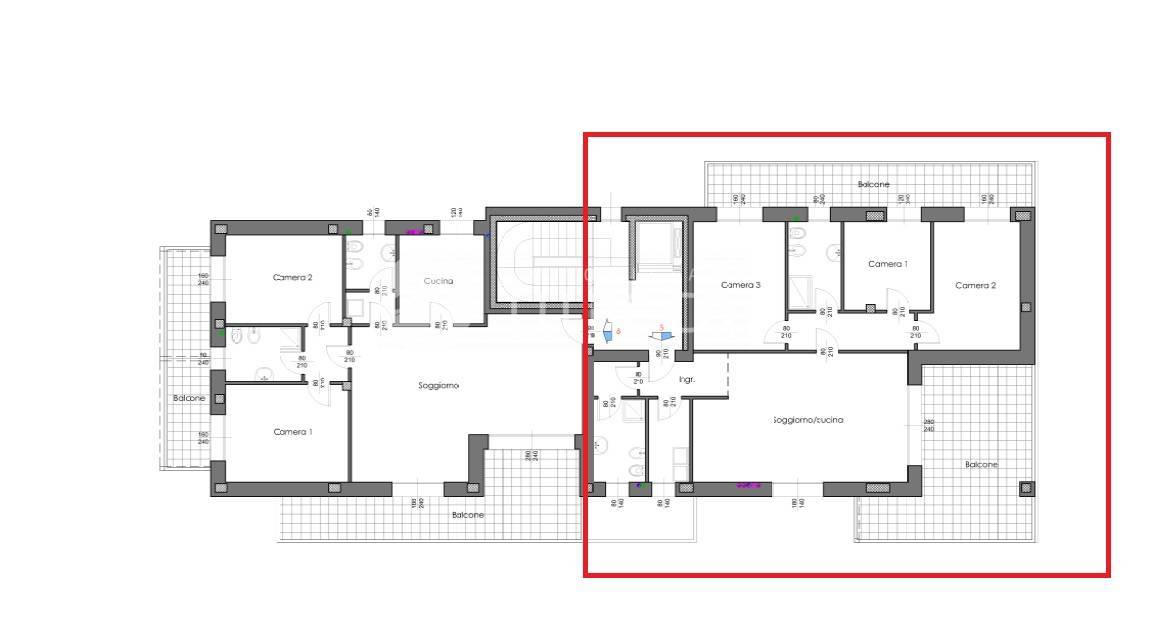 Immagine 7 di Appartamento in vendita  in via perosi a Monza