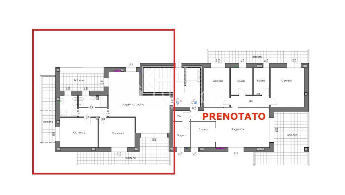 Immagine 7 di Appartamento in vendita  in via perosi a Monza