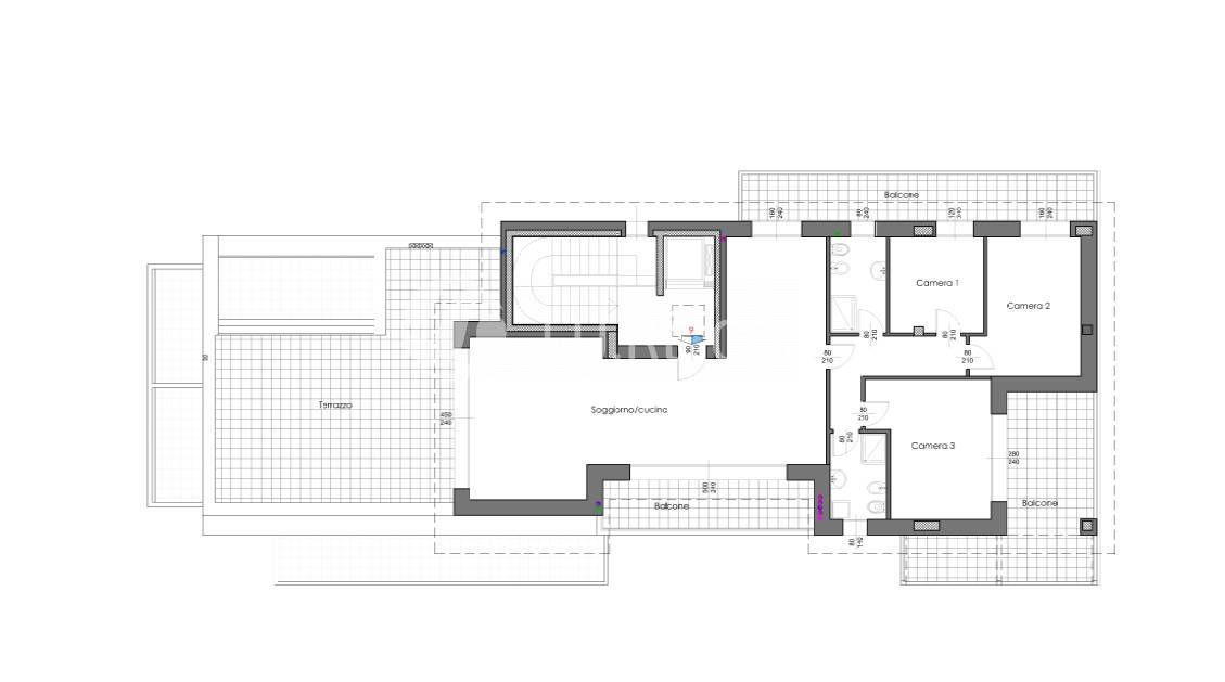 Immagine 7 di Appartamento in vendita  in via perosi a Monza