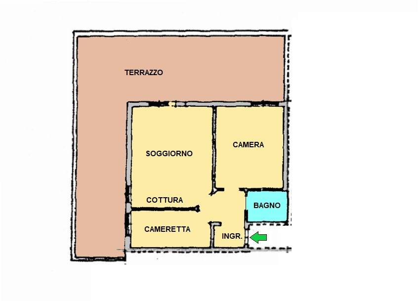 Immagine 34 di Appartamento in vendita  in VIA DRAGO a Oltre Il Colle