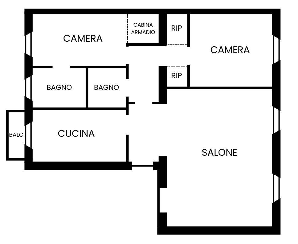 Immagine 49 di Appartamento in vendita  in Viale Ezio 9 a Milano