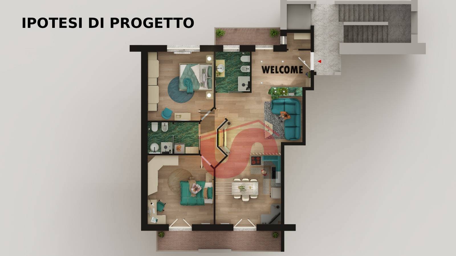 Immagine 21 di Appartamento in vendita  in Via Cassella a Benevento