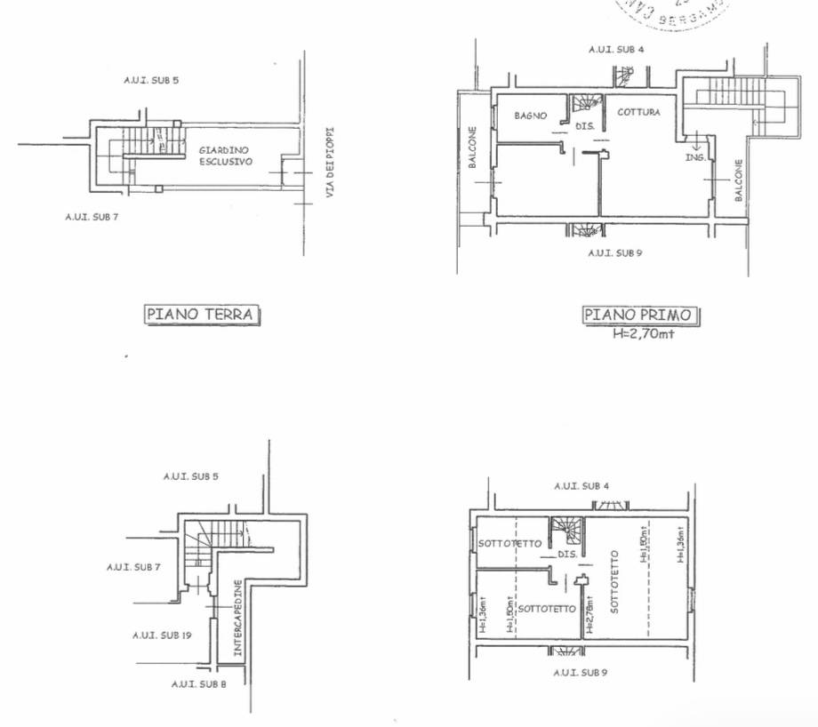 Immagine 29 di Villetta a schiera in vendita  in Via dei pioppi 4 a Bolgare
