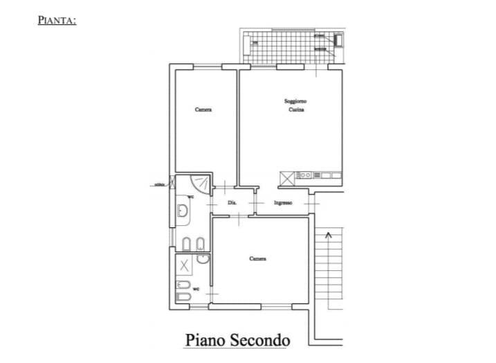 Immagine 13 di Appartamento in affitto  in via alberto dalla chiesa 12 a Cascina