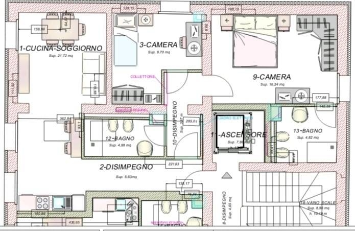 Immagine 15 di Appartamento in affitto  in Via Garibaldi 8 a Fauglia