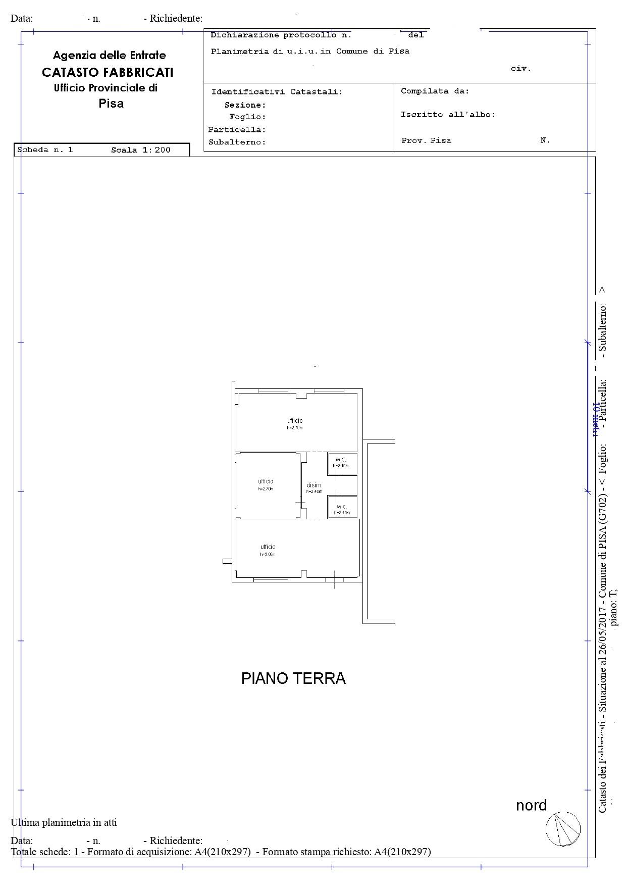Immagine 5 di Ufficio in affitto  in Viale Delle Piagge 50 a Pisa