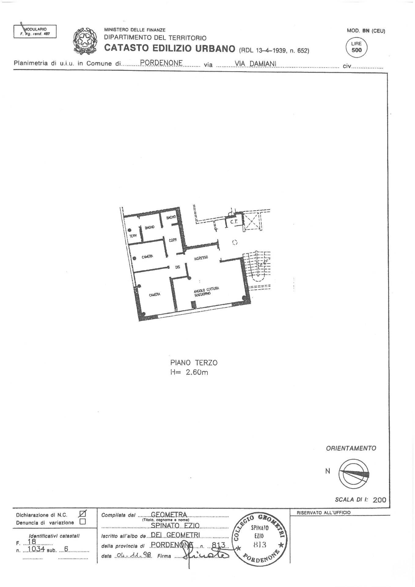 Immagine 26 di Appartamento in vendita  in VIA G.B. DAMIANI 12 a Pordenone