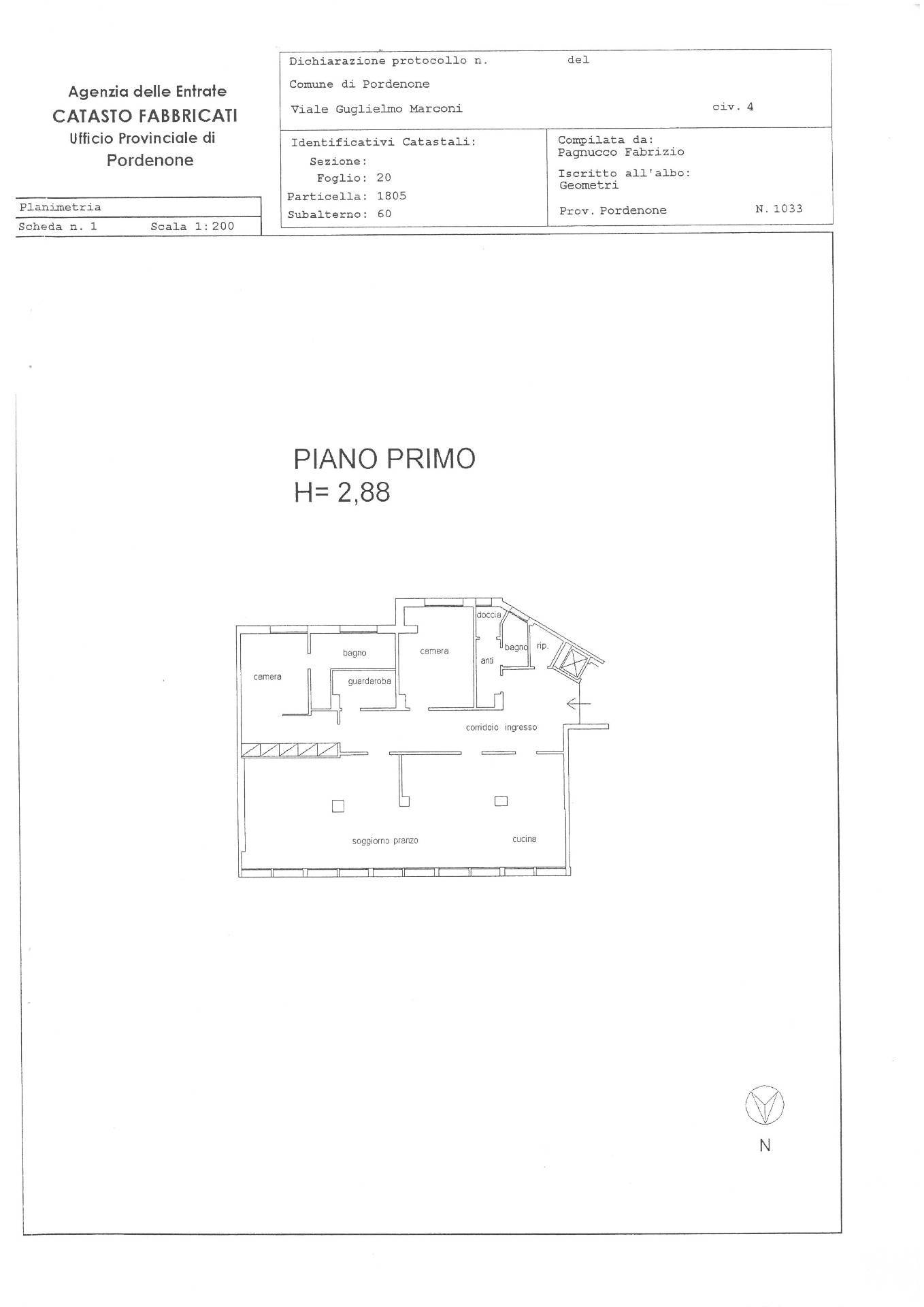 Immagine 30 di Appartamento in vendita  in Viale Guglielmo MarconiI 4 a Pordenone