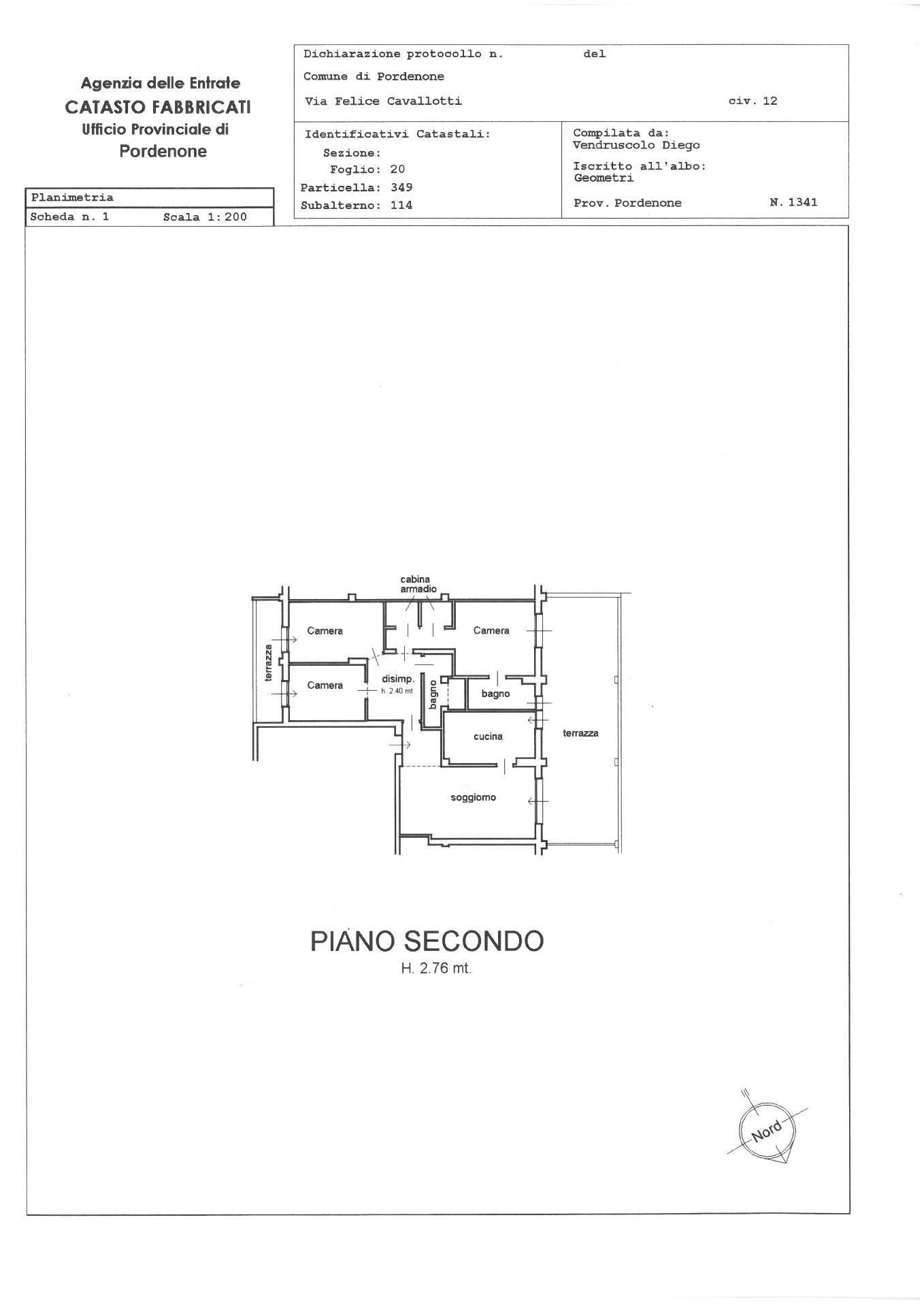 Immagine 41 di Appartamento in vendita  in VIA CAVALLOTTI 12 a Pordenone
