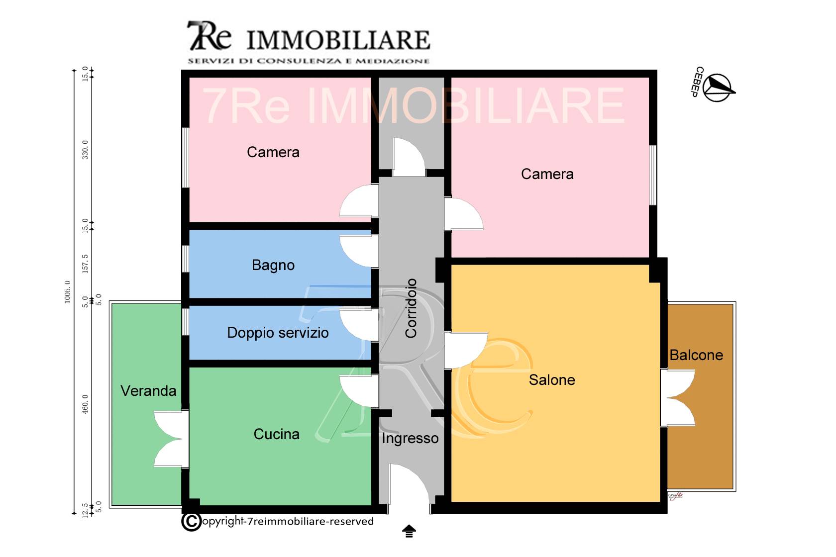 Immagine 66 di Appartamento in vendita  in Corso Dei Mille 1315 a Palermo
